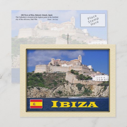 Oude stad Ibiza, Balearen, Spanje Briefkaart (Voorkant / Achterkant)