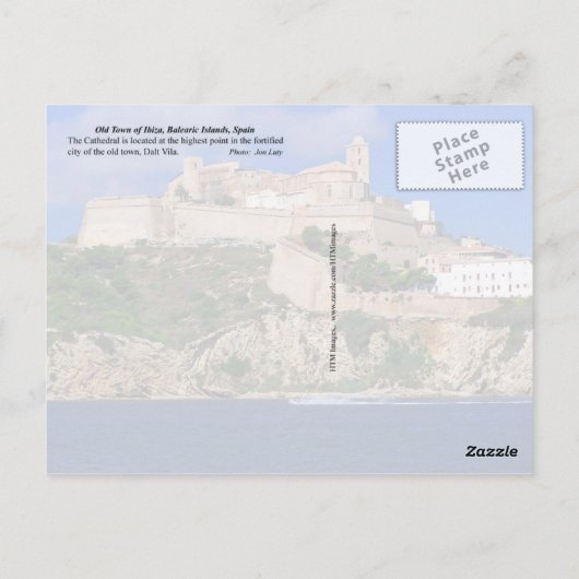 Oude stad Ibiza, Balearen, Spanje Briefkaart (Achterkant)