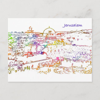 Oude stad Jerusalem Briefkaart