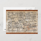 Oude stad Jerusalem Briefkaart (Voorkant / Achterkant)