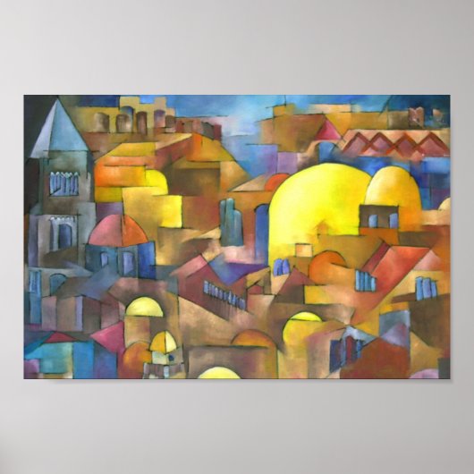 Oude stad Jerusalem Poster (Voorkant)