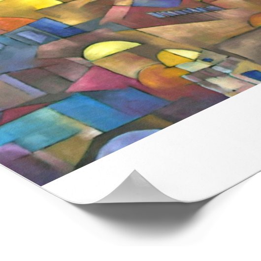 Oude stad Jerusalem Poster (Hoek)