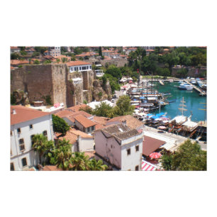 Oude stad Kaleici van Antalya Foto Afdruk