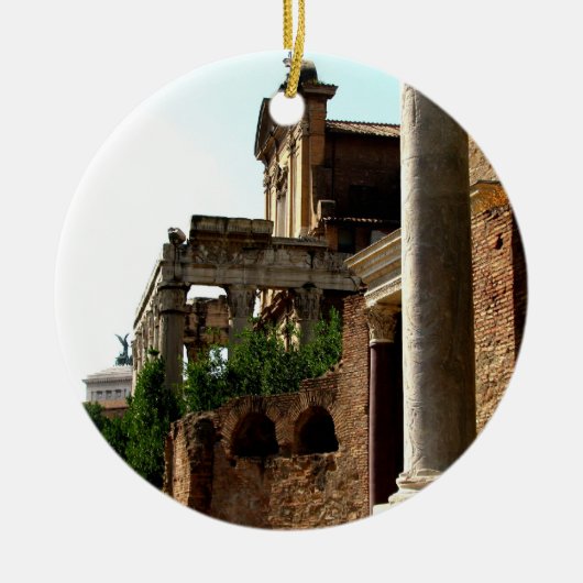 Oude stad keramisch ornament (Voorkant)