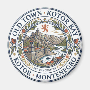 Oude Stad Kotor Montenegro Magneet