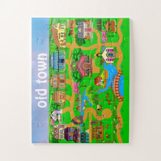 Oude Stad Legpuzzel (Verticaal)