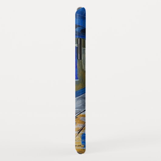 Oude stad, man, straat, wandelstok Case-Mate iPhone case (Achterkant/rechts)