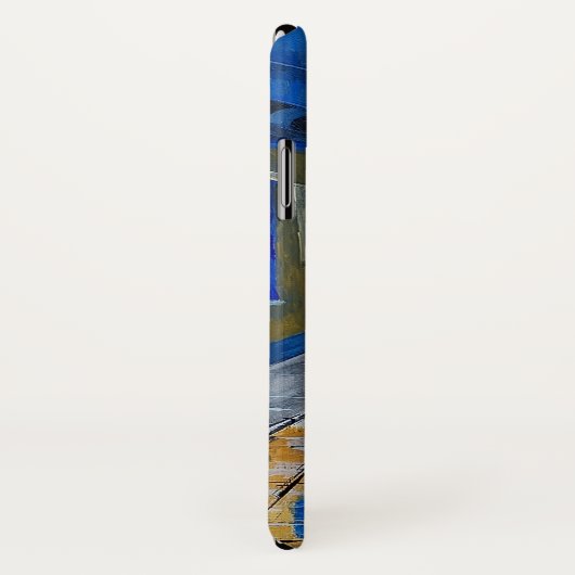 Oude stad, man, straat, wandelstok Case-Mate iPhone case (Achterkant / rechts)