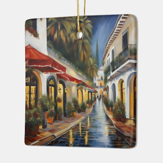 Oude stad Marbella Keramisch Ornament (Links)