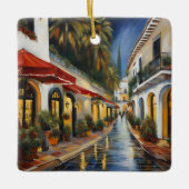 Oude stad Marbella Keramisch Ornament (Voorkant)