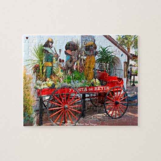 Oude Stad Markt San Diego Legpuzzel (Horizontaal)