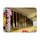 Oude stad Marokko reisposter Magneet (Horizontaal)