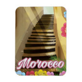 Oude stad Marokko reisposter Magneet (Verticaal)