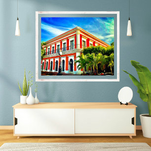 Oude stad Mexico Afbeeldingen oude gebouwen Poster