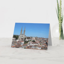 Oude stad Niort Skyline, Frankrijk Kaart