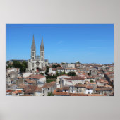 Oude stad Niort Skyline, Frankrijk Poster (Voorkant)