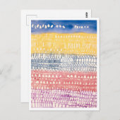 "Oude Stad (Overzicht)" Schilderij van Paul Klee Briefkaart (Voorkant / Achterkant)