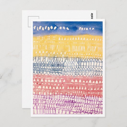 "Oude Stad (Overzicht)" Schilderij van Paul Klee Briefkaart (Voorkant / Achterkant)