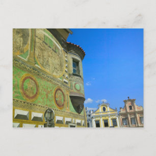 Oude stad plein omringd door 16e-eeuws briefkaart