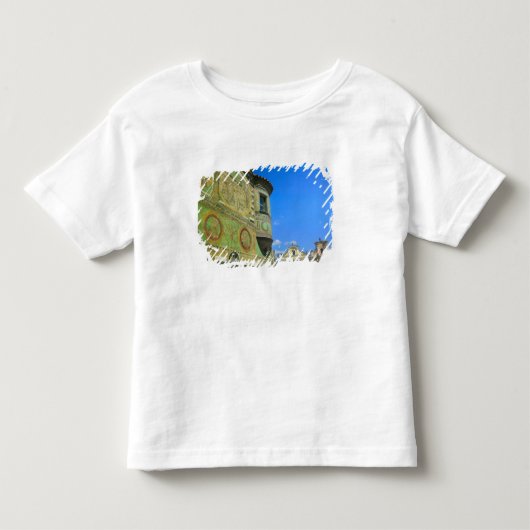 Oude stad plein omringd door 16e-eeuws kinder shirts (Voorkant)