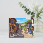 Oude Stad Plovdiv Bulgarije Briefkaart (Staand voorkant)