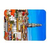 Oude stad Porto met tower Clerigos. Magneet (Horizontaal)