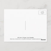 Oude stad, Praag. Briefkaart (Achterkant)
