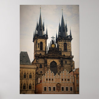 Oude stad Praag Poster