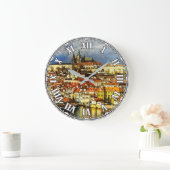 Oude stad Praag (Praag) van de brugtoren Grote Klok (Huis)