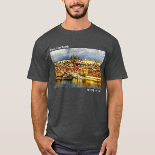 Oude stad Praag (Praag) van de brugtoren T-shirt