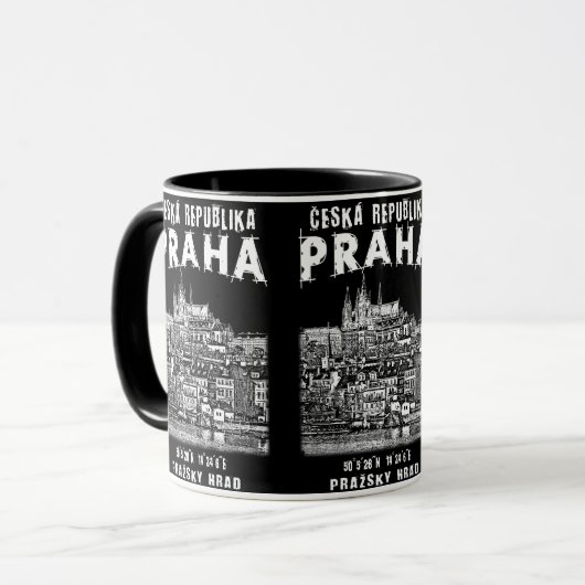 Oude stad Praag (Praha). Tsjechië. Mok (Voorkant links)