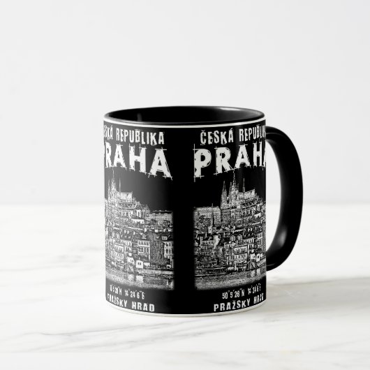 Oude stad Praag (Praha). Tsjechië. Mok (Voorkant rechts)