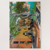 Oude stad Puerto Rico. kerstcadeautjes Jigzaag P Legpuzzel (Verticaal)