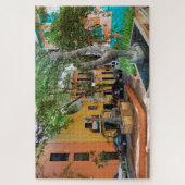 Oude stad Puerto Rico. kerstcadeautjes Jigzaag P Legpuzzel (Verticaal)