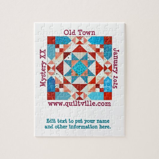 Oude stad puzzel legpuzzel (Verticaal)