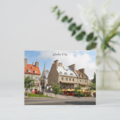 Oude stad Quebec, Fotografie Briefkaart (Staand voorkant)