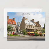 Oude stad Quebec, Fotografie Briefkaart (Voorkant / Achterkant)