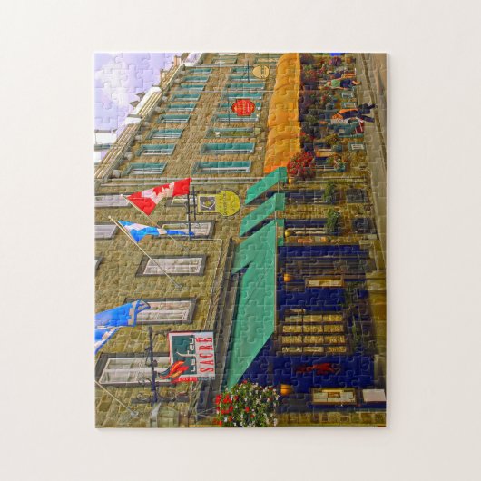 Oude stad Quebec. Legpuzzel (Verticaal)