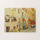 Oude stad Quebec. Legpuzzel (Horizontaal)