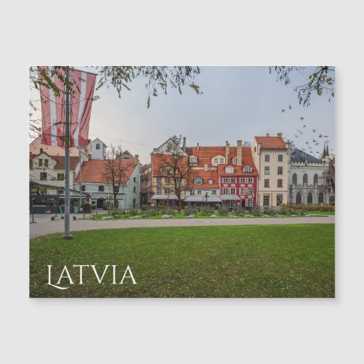 Oude stad Riga in het najaar (Voorkant)