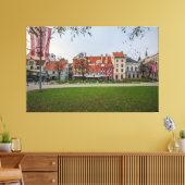 Oude stad Riga in het najaar Canvas Afdruk (Insitu (Woonkamer))