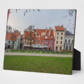 Oude stad Riga in het najaar Fotoplaat (Zijkant)