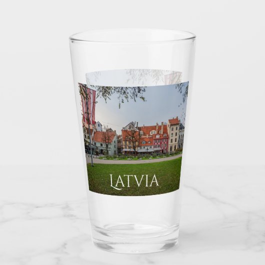 Oude stad Riga in het najaar Glas (Voorkant)