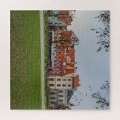 Oude stad Riga in het najaar Legpuzzel (Horizontaal)