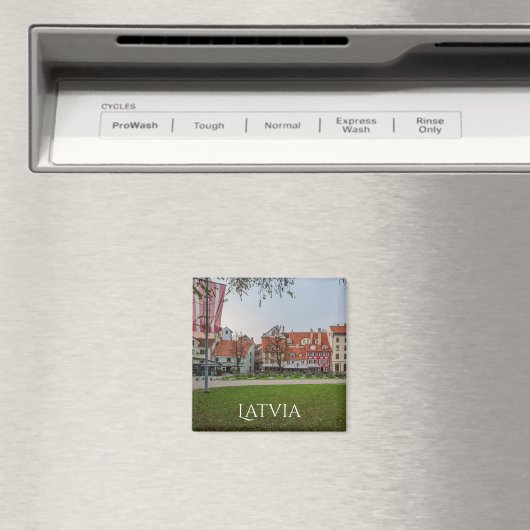 Oude stad Riga in het najaar Magneet (Insitu (Vaatwasser))