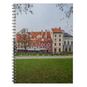 Oude stad Riga in het najaar Notitieboek
