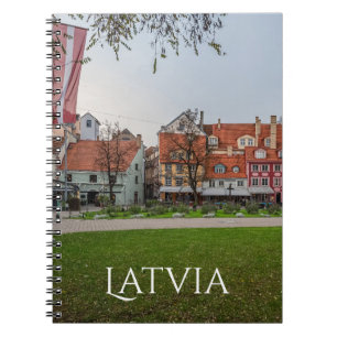 Oude stad Riga in het najaar Notitieboek