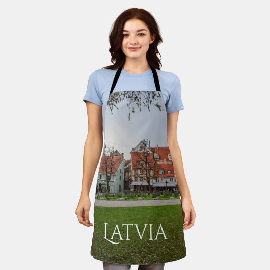 Oude stad Riga in het najaar Schort (Gedragen)