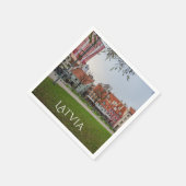 Oude stad Riga in het najaar Servet (Hoek)