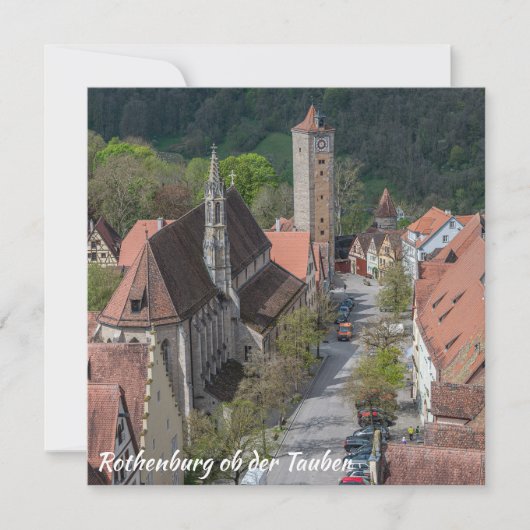 Oude stad Rothenburg ob der tauber (Voorkant)